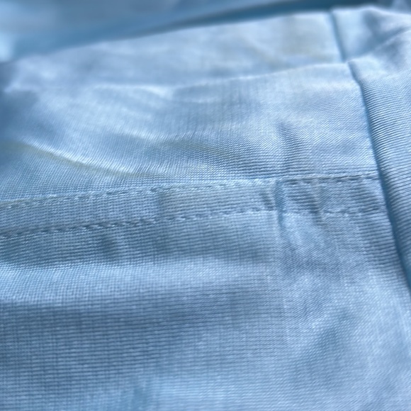 Made in Turkey, baby blue pearls and navy blue bead are spread over the dress - Picture 3 of 3